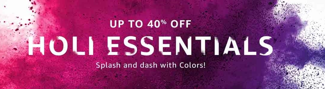 Amazon Offers on Holi Essentials