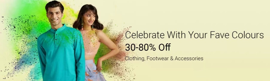 Flipkart Holi Sale on Clothes