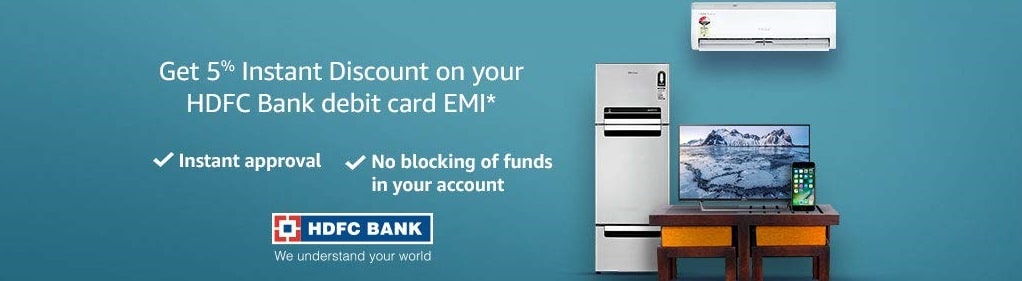 Amazon HDFC bank debit card EMI Offer