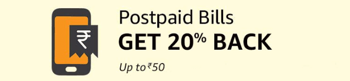 Amazon PostPaid Bill payment offer
