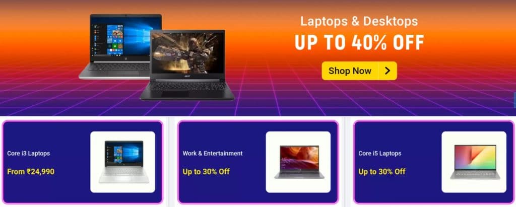 Amazon new year sale offers on laptops