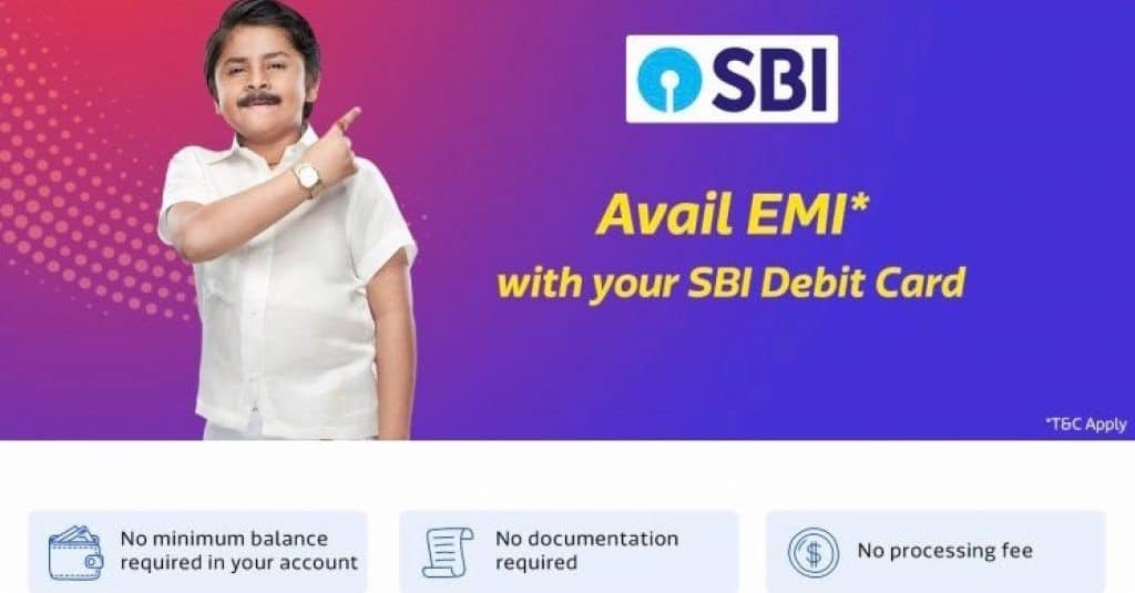 Avail Flipkart SBI debit card EMI