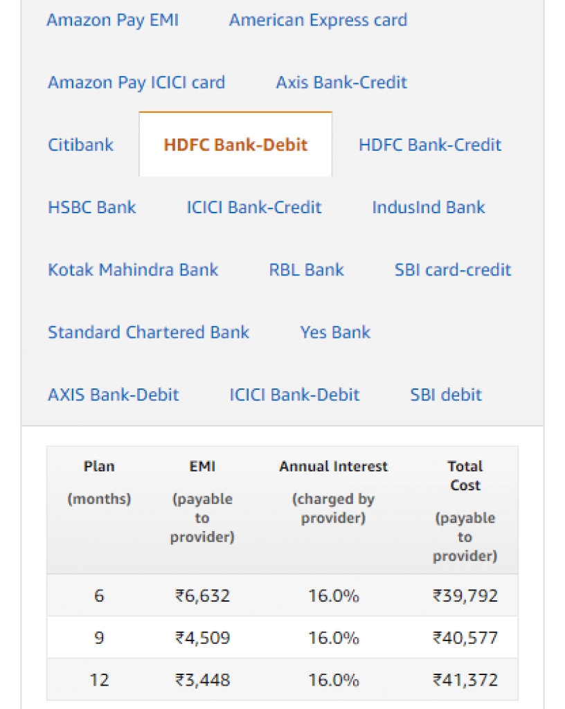 How To Get Hdfc Bank Debit Card Emi On Amazon And Flipkart In 2023 3947