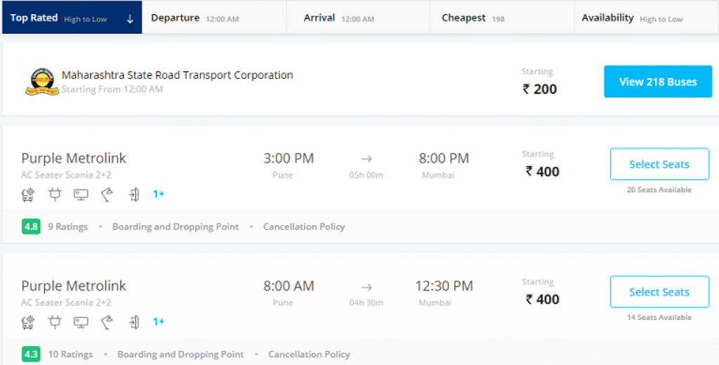 Paytm Bus Ticket Booking