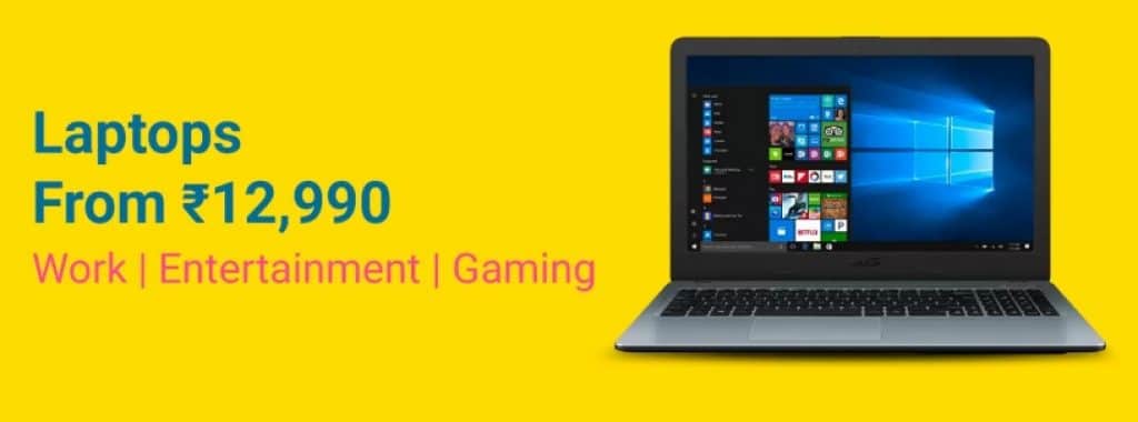 Flipkart Grand Gadget Days Offers on Laptops