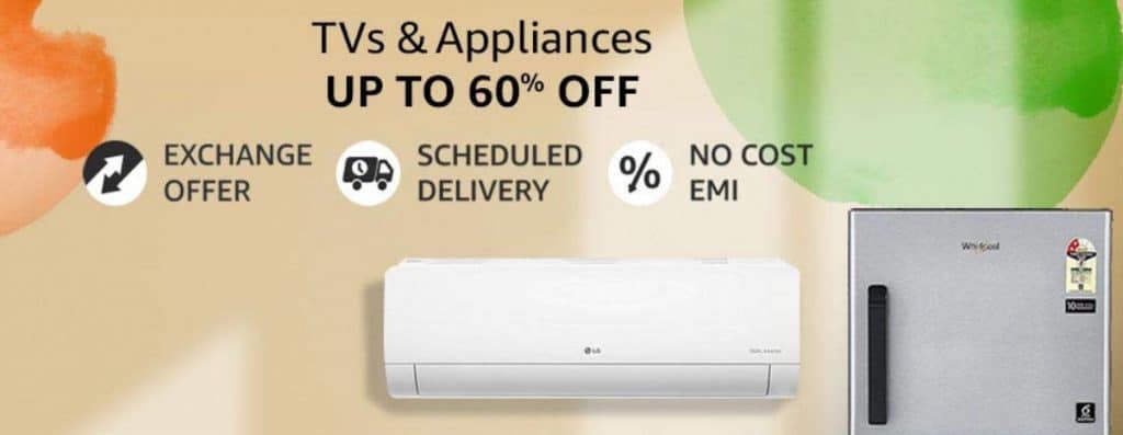 Amazon Great Indian Deals on TVs & Appliances