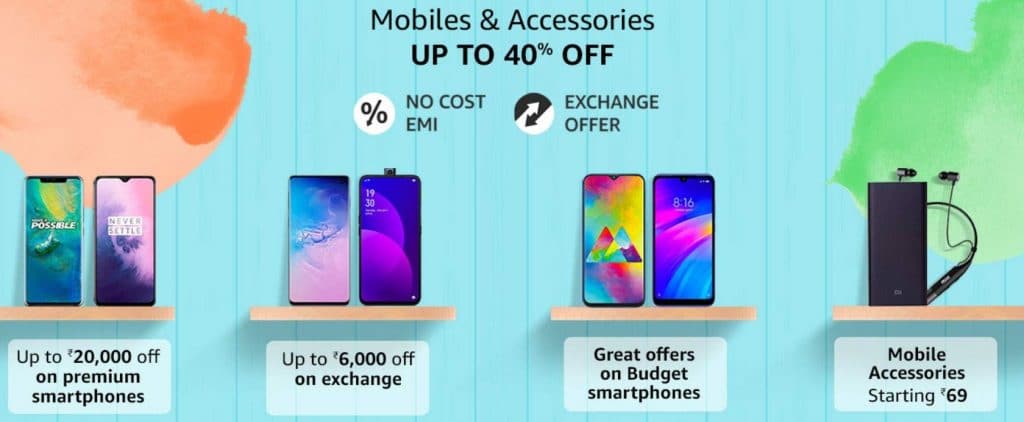 Amazon Great Indian Sale mobile offers