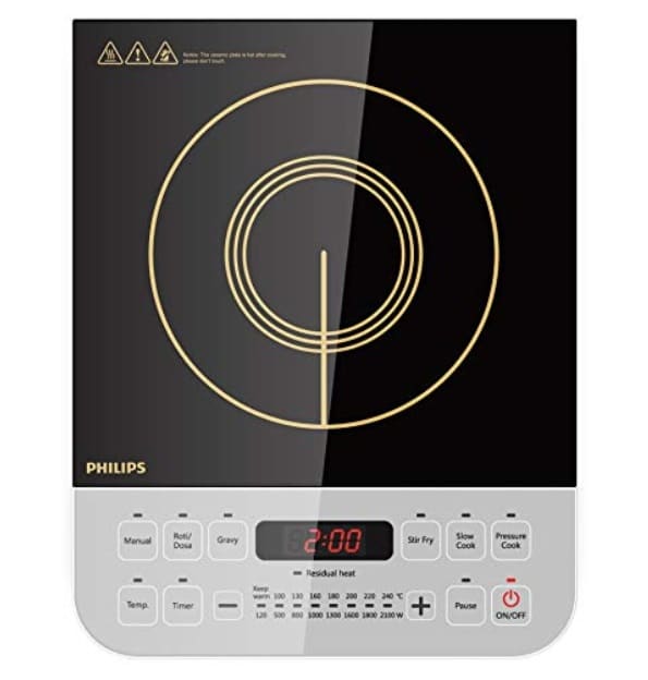 Philips Viva Collection HD4928/01 2100-Watt Induction Cooktop