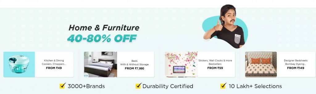 Flipstart day sale on Home & Furniture