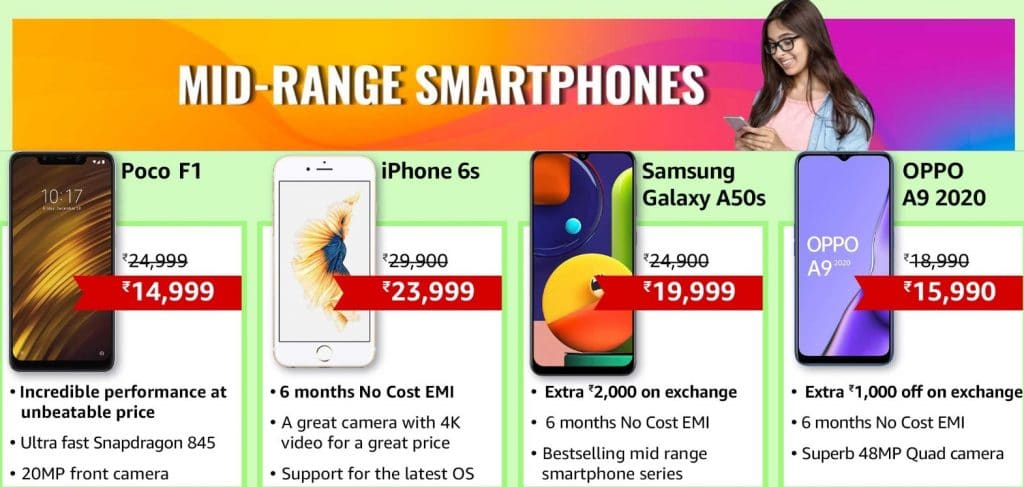 Amazon Deals on Mid-Range Smartphones