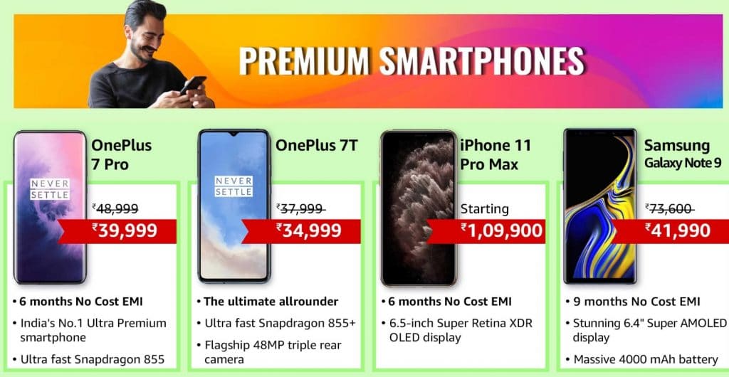 Amazon deals on Premium Smartphones