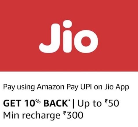Amazon Pay UPI JIo APP Offer
