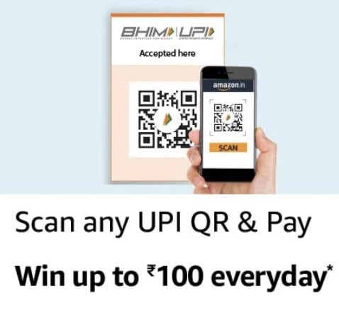 Amazon Pay Upi Scan and Pay Offer