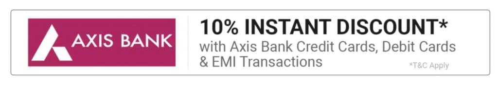 Axis bank offer on flipkart