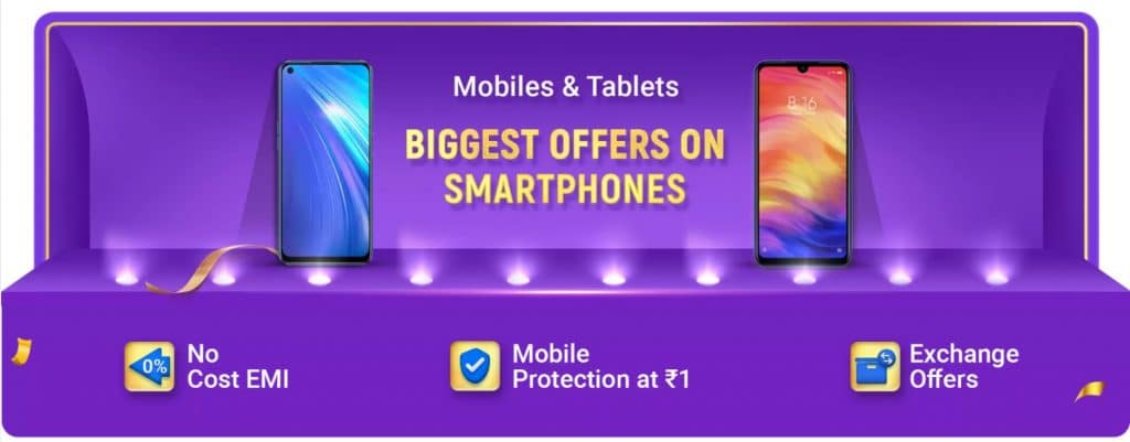 Flipkart Big Billion Days Sale Mobile Offers
