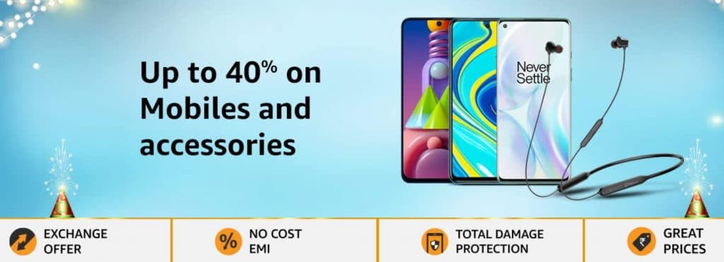 Amazon New Year Sale on Mobiles