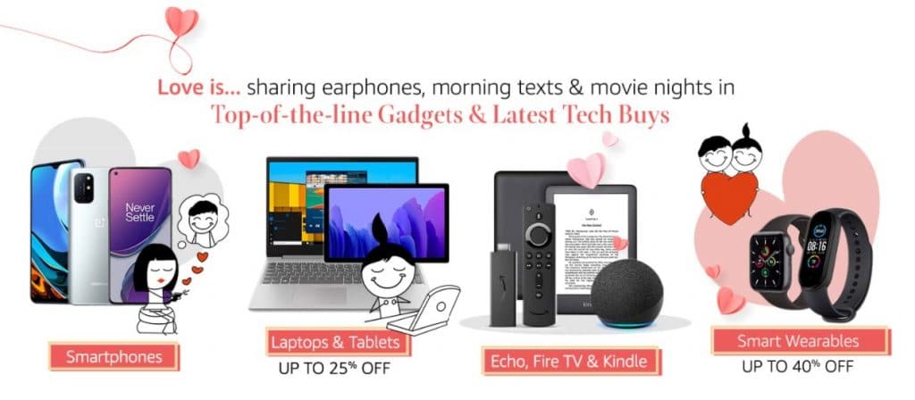 Amazon Valentines Day Offers on Electronics