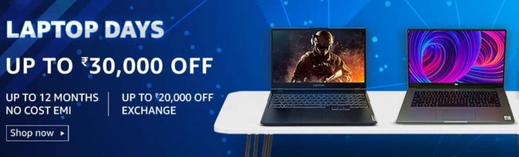 Amazon Holi Sale Offers on Laptops