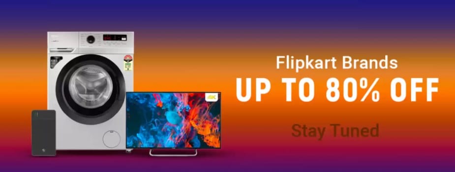 Flipkart Sale Offers on Flipkart Brands