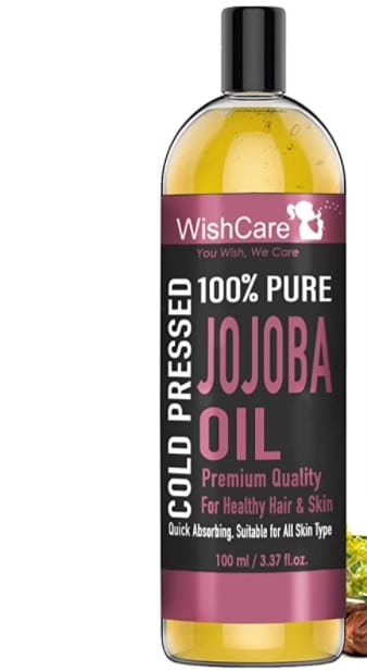 WishCare Pure Cold Pressed Natural Unrefined Jojoba Oil 