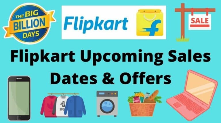 Flipkart Upcoming Sale Offers and Dates