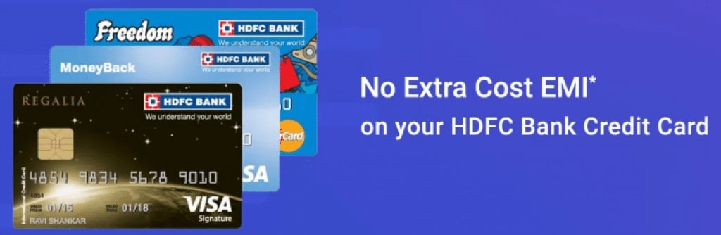 HDFC No Cost EMI Offer on Flipkart