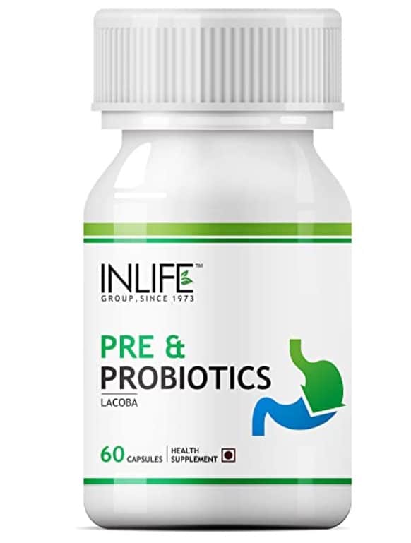 INLIFE Prebiotics and Probiotics Supplement