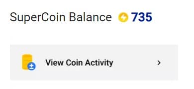 Flipkart SuperCoin Balance