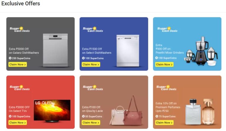 Flipkart Super Coins Exclusive Offers