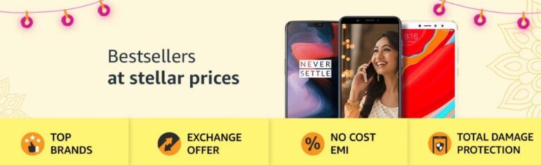 Amazon Diwali Offers on mobiles