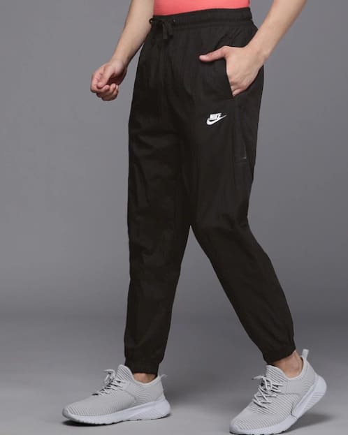 Puma Black Cotton Joggers