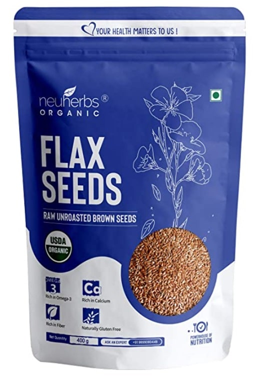 Neuherbs Raw Unroasted Flax Seeds 