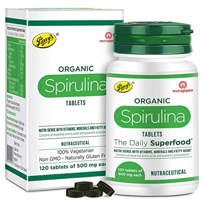 Parry's Wellness Organic Spirulina Tablets 