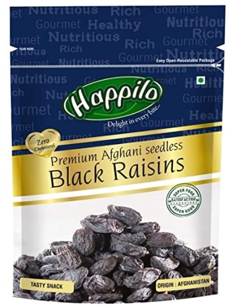 Happilo Premium Afghani Seedless Black Raisins