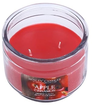  Hosley Apple Cinnamon Scented Candle
