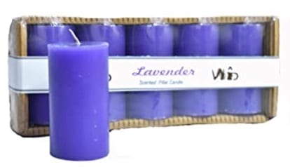 Winsome Decorative Lavender Scented Pillar Candle