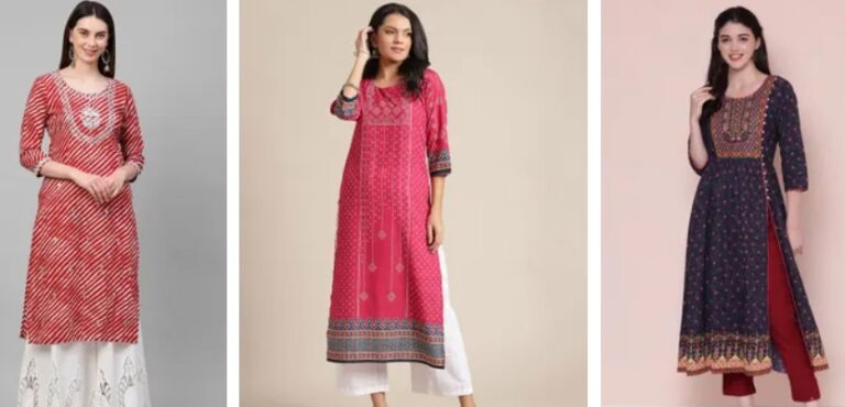 Buy Nykaa Fancy Rayon Kurtis Pant With Dupatta Collection